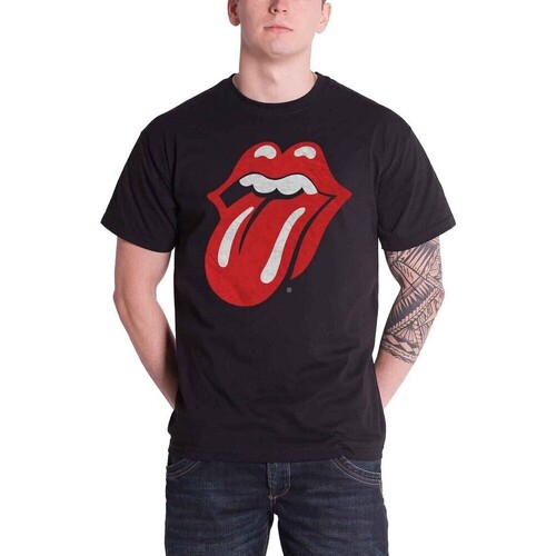 Abbigliamento T-shirts a maniche lunghe The Rolling Stones Classic Nero