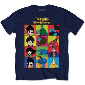 Abbigliamento T-shirts a maniche lunghe The Beatles Yellow Submarine Blu