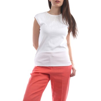 Abbigliamento Donna Top / T-shirt senza maniche Fabiana Filippi JED260W457-A533 Bianco