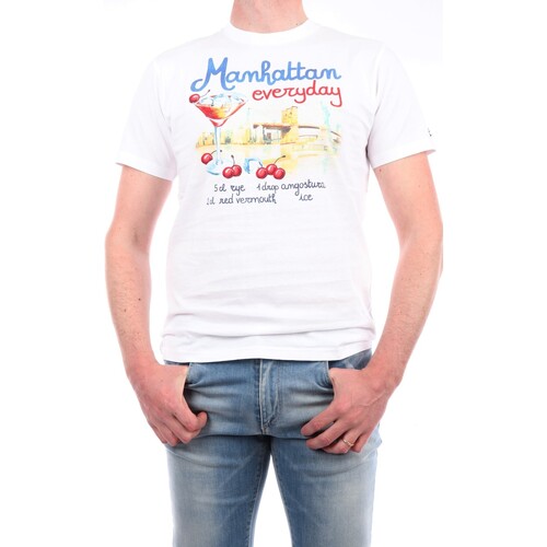Abbigliamento Uomo T-shirt maniche corte Mc2 Saint Barth TSHM001-MNDR1N Bianco