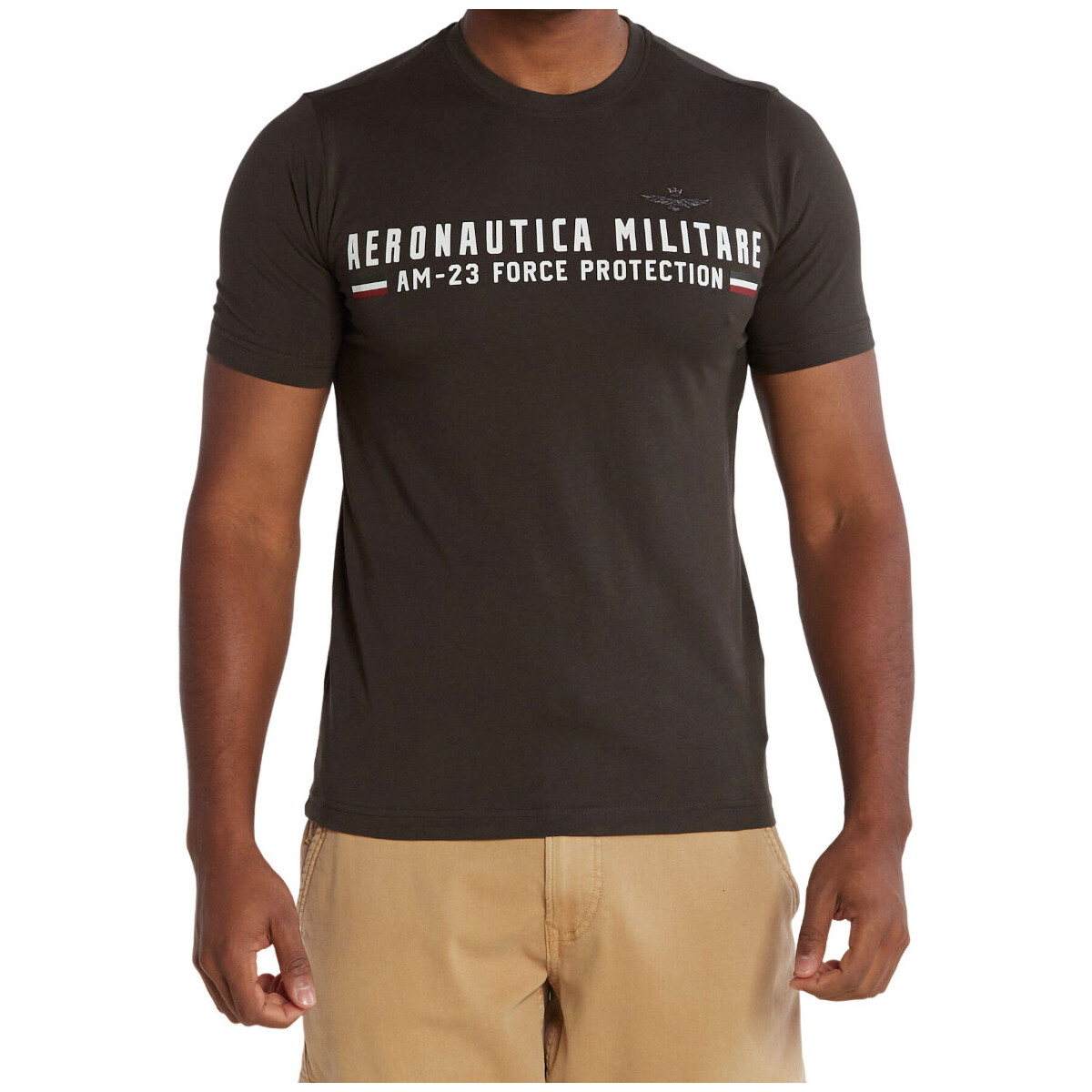 Abbigliamento Uomo T-shirt maniche corte Aeronautica Militare TS1942J538-232 Marrone