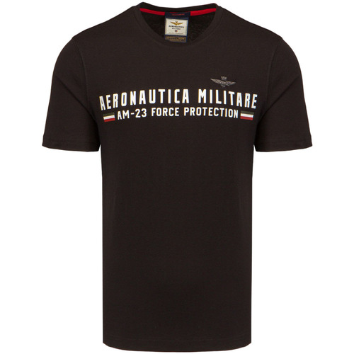 Abbigliamento Uomo T-shirt maniche corte Aeronautica Militare TS1942J538-232 Nero
