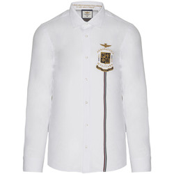Abbigliamento Uomo Camicie maniche lunghe Aeronautica Militare CA1237CT3213-232 Bianco