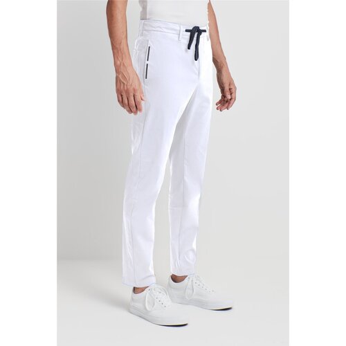 Abbigliamento Uomo Pantaloni 5 tasche Hit Zone NAPOLI Bianco
