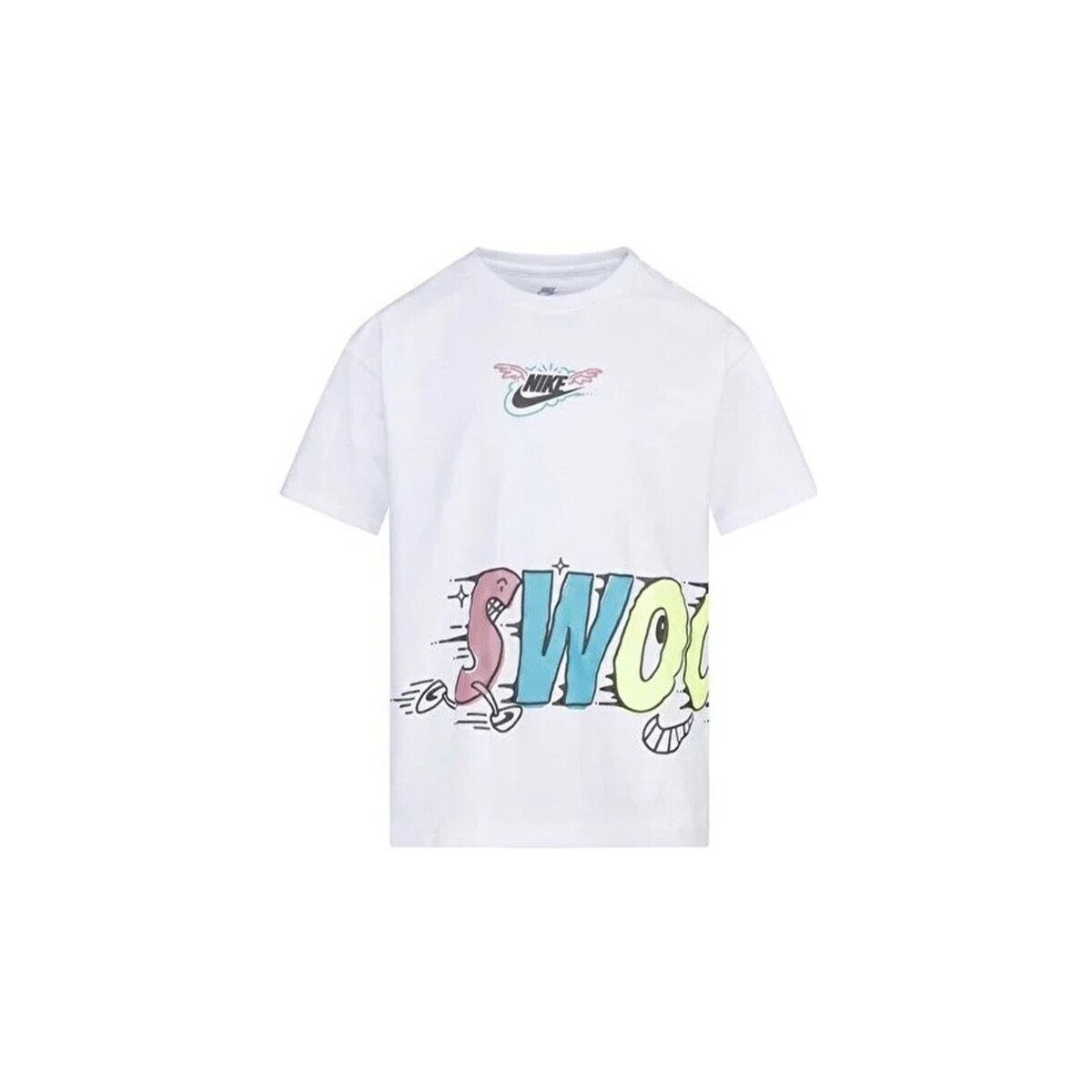 Abbigliamento Unisex bambino T-shirt maniche corte Nike T.Shirt Bambino Art Relaxed SS Bianco
