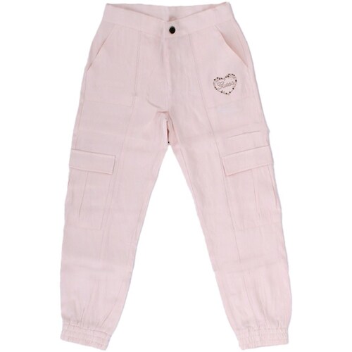 Abbigliamento Bambina Pantalone Cargo Guess J4RB03WFYV0 Rosa