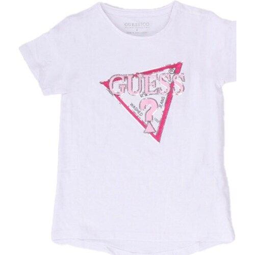 Abbigliamento Bambina T-shirt maniche corte Guess J4RI47K6YW4 Bianco