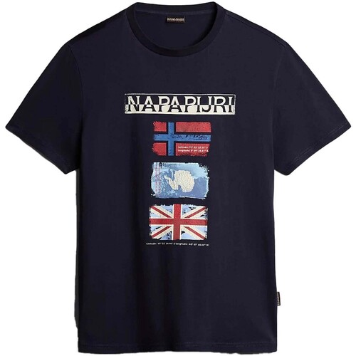 Abbigliamento Uomo T-shirt & Polo Napapijri T-Shirt  S-Gorfou Blu
