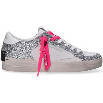 Scarpe Donna Sneakers basse Crime London SK8 Deluxe Party Girl bianca argento Bianco