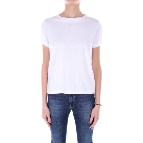 Abbigliamento Donna T-shirt maniche corte Pinko 100373 A1N8 Bianco