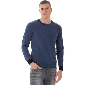 Abbigliamento Uomo T-shirts a maniche lunghe U.S Polo Assn. JED PULLOVER Blu
