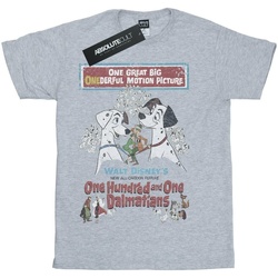 Abbigliamento Bambina T-shirts a maniche lunghe Disney 101 Dalmatians Retro Poster Grigio