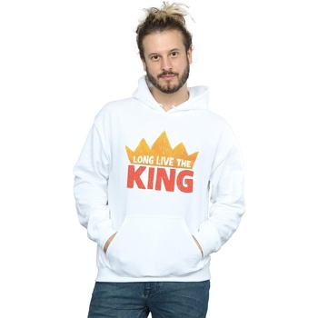 Abbigliamento Uomo Felpe Disney The Lion King Movie Long Live The King Bianco