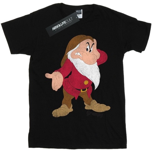 Abbigliamento Bambina T-shirts a maniche lunghe Disney Snow White And The Seven Dwarves Classic Grumpy Nero