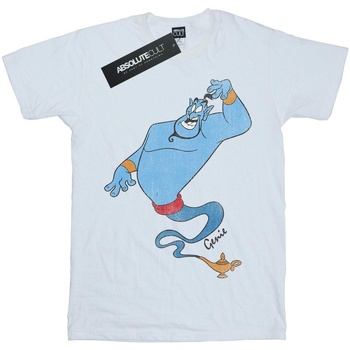 Abbigliamento Bambina T-shirts a maniche lunghe Disney Aladdin Classic Genie Bianco
