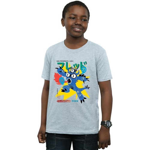 Abbigliamento Bambino T-shirt maniche corte Disney Big Hero 6 Fred Ultimate Kaiju Grigio