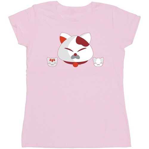 Abbigliamento Donna T-shirts a maniche lunghe Disney Big Hero 6 Baymax Kitten Heads Rosso