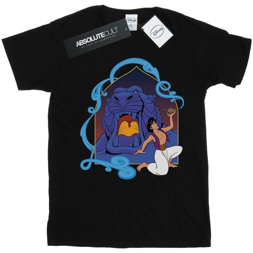 Abbigliamento Bambina T-shirts a maniche lunghe Disney Aladdin Cave Of Wonders Nero