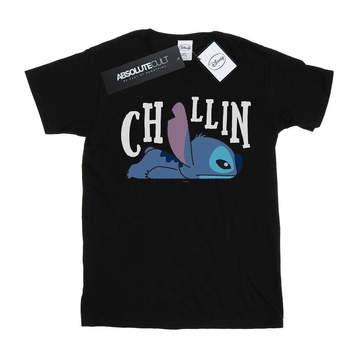 Abbigliamento Bambina T-shirts a maniche lunghe Disney Lilo And Stitch Chillin Nero