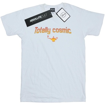 Abbigliamento Bambina T-shirts a maniche lunghe Disney Aladdin Totally Cosmic Bianco