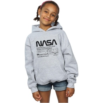 Abbigliamento Bambina Felpe Nasa Classic Space Shuttle Grigio