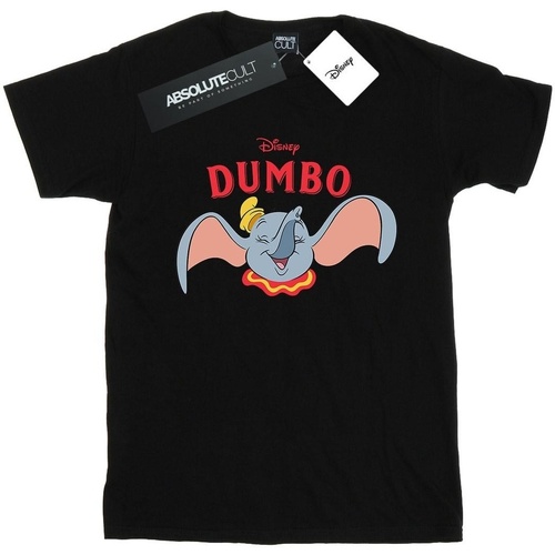 Abbigliamento Bambina T-shirts a maniche lunghe Disney Dumbo Smile Nero