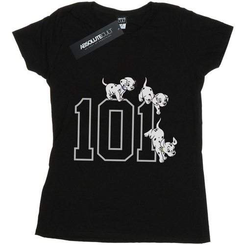 Abbigliamento Donna T-shirts a maniche lunghe Disney 101 Dalmatians 101 Doggies Nero