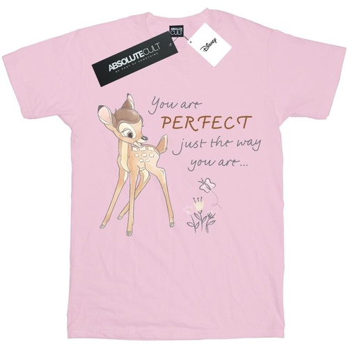 Abbigliamento Bambina T-shirts a maniche lunghe Disney Bambi Perfect Just The Way You Are Rosso