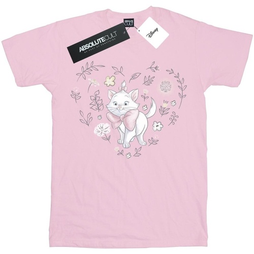 Abbigliamento Bambina T-shirts a maniche lunghe Disney The Aristocats Marie Heart Rosso