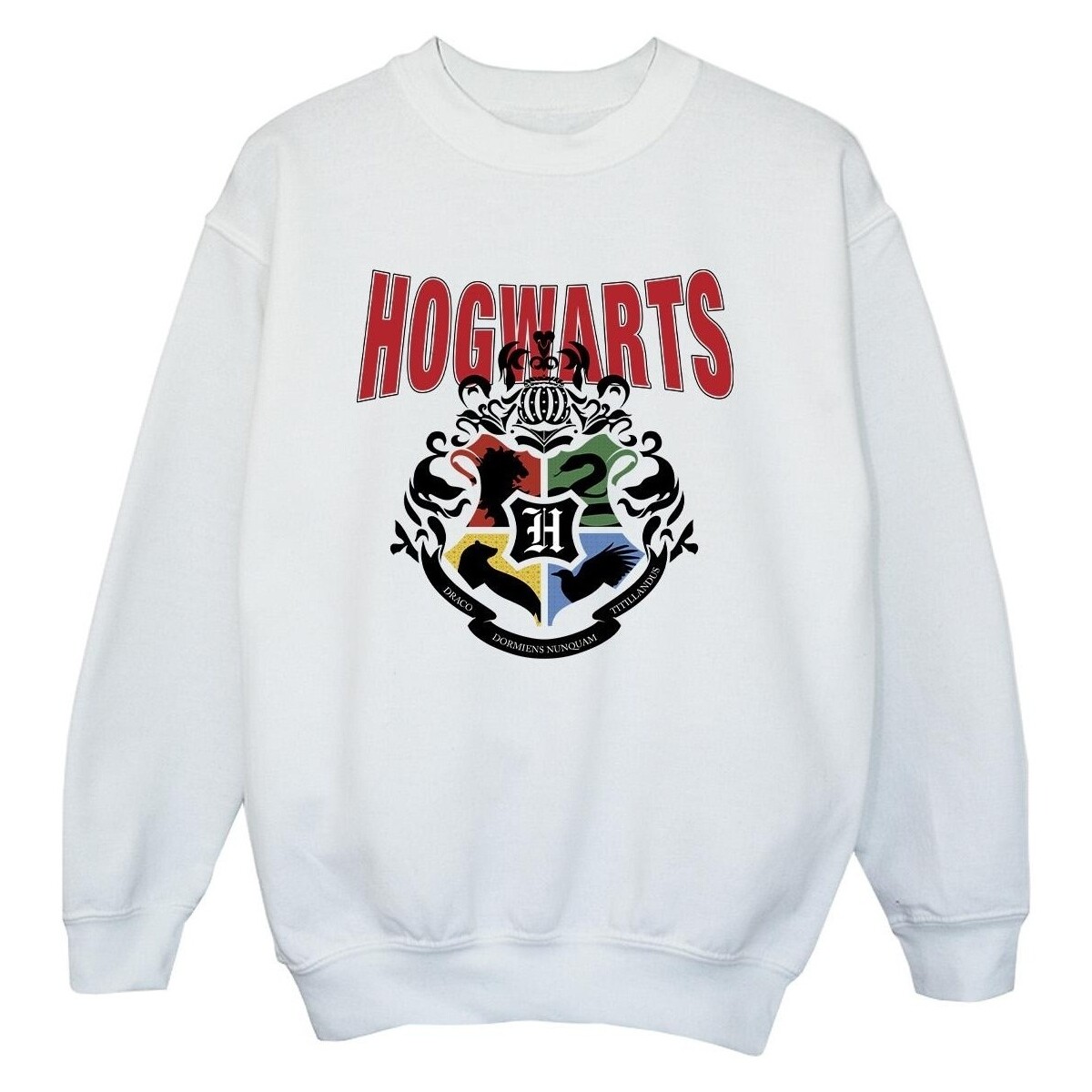 Abbigliamento Bambino Felpe Harry Potter Hogwarts Emblem Bianco