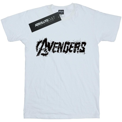 Abbigliamento Bambina T-shirts a maniche lunghe Avengers  Bianco