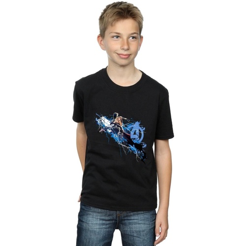 Abbigliamento Bambino T-shirt maniche corte Marvel Avengers Thor Splash Nero