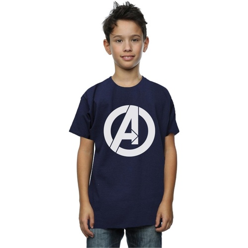 Abbigliamento Bambino T-shirt maniche corte Marvel Avengers Simple Logo Blu