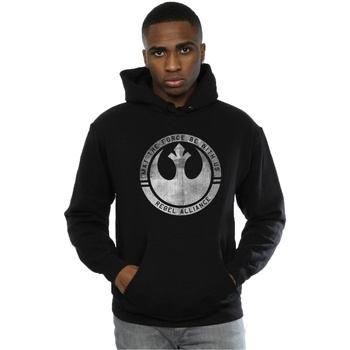 Abbigliamento Uomo Felpe Disney Rogue One May The Force Be With Us Nero
