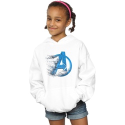 Abbigliamento Bambina Felpe Marvel Avengers Endgame Dusted Logo Bianco