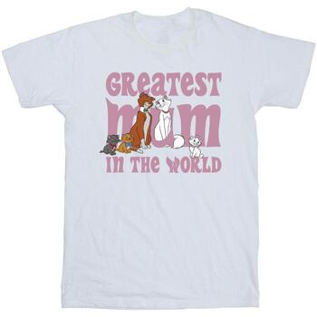 Abbigliamento Bambino T-shirt maniche corte Disney The Aristocats Greatest Mum Bianco