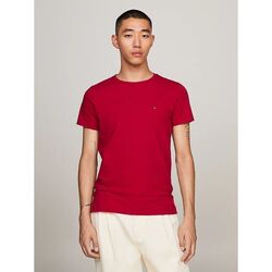 Abbigliamento Uomo T-shirt & Polo Tommy Hilfiger MW0MW10800 - STRETCH SLIM FIT-XJV ROYAL BERRY Rosso