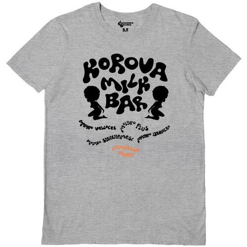 Abbigliamento T-shirts a maniche lunghe Clockwork Orange Korova Milk Bar Grigio