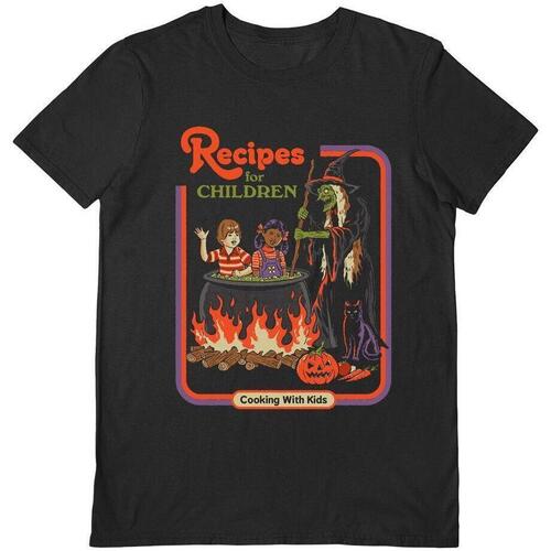 Abbigliamento Uomo T-shirts a maniche lunghe Steven Rhodes Recipes For Children Nero