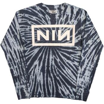 Abbigliamento T-shirts a maniche lunghe Nine Inch Nails RO4307 Blu
