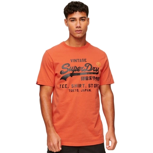 Abbigliamento Uomo T-shirt maniche corte Superdry Vintage Logo Store Arancio