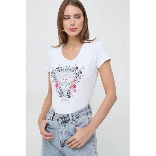 Abbigliamento Donna T-shirt & Polo Guess W4RI38 J1314-G011 Bianco