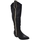 Scarpe Donna Stivali Malu Shoes Stivali texani camperos donna nero tacco western in legno 3 cm Nero