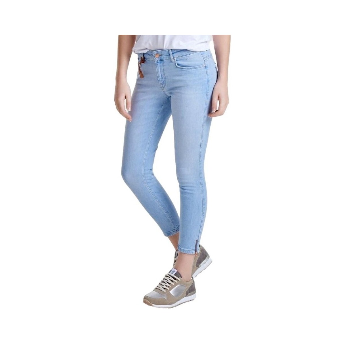 Abbigliamento Donna Pantaloni Only Carmen Zip Regular Jeans - Blue Denim Blu