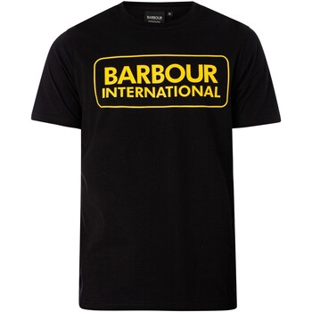 Abbigliamento Uomo T-shirt maniche corte Barbour Maglietta con logo grande Nero