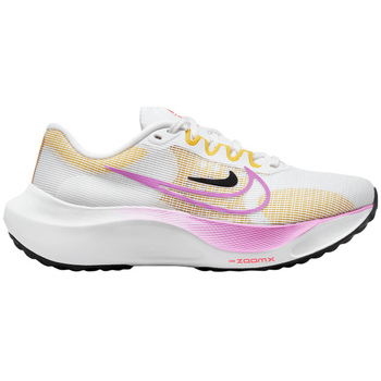 Scarpe Donna Sneakers Nike Zoom Fly 5 Women's Road - White Rush Fuchsia - dm8974-100 Bianco