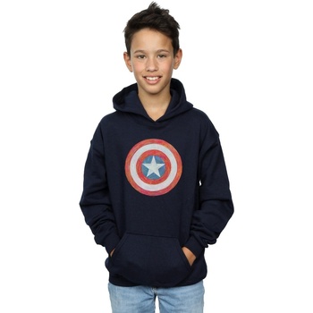 Abbigliamento Bambino Felpe Marvel Captain America Sketched Shield Blu