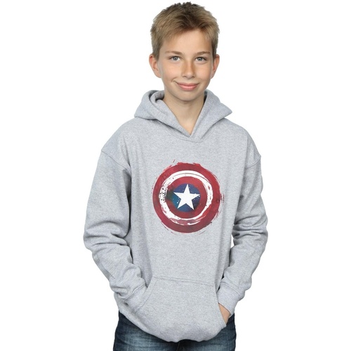 Abbigliamento Bambino Felpe Marvel Captain America Splatter Shield Grigio