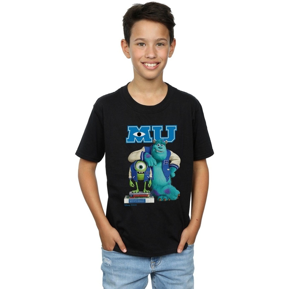 Abbigliamento Bambino T-shirt maniche corte Disney Monsters University Poster Nero