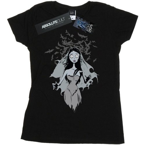 Abbigliamento Donna T-shirts a maniche lunghe Corpse Bride Crow Veil Nero